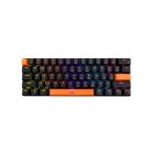 Baracuda DOLPHIN-B/BL-US, BGK-03121B/BL-US, fekete mechanikus gamer billentyűzet kék kapcsolóval, angol