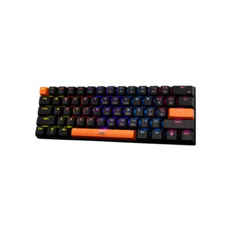 Baracuda DOLPHIN-B/BL-US, BGK-03121B/BL-US, fekete mechanikus gamer billentyűzet kék kapcsolóval, angol