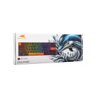 Baracuda DOLPHIN-B/R-US, BGK-03111B/R-US fekete mechanikus gamer billentyűzet piros kapcsolóval, angol