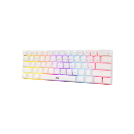 Baracuda DOLPHIN-W/R-US, BGK-03211W/R-US  fehér mechanikus gamer billentyűzet piros kapcsolóval, angol