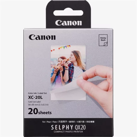 CANON Fotópapír + Tinta, XC-20L, 20db 54 x 85mm, QX20