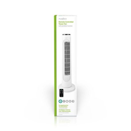 Nedis FNTR13CWT40 oszlop (toronyventilátor) ventilátor, 50W, 3 fokozat, időkapcsoló, távirányító