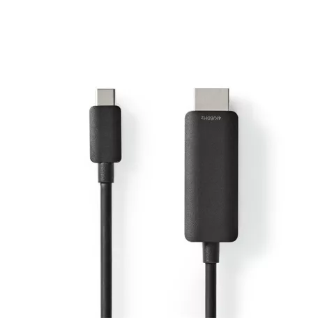 Nedis CCGL64655BK10 USB C (USB-C) - HDMI kábel, USB 3.2 Gen 1, 4K@60Hz, hossz 1m
