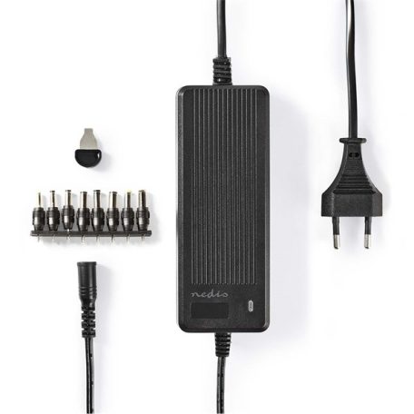 Nedis ACPA116 univerzális AC-DC tápegység, 6V - 16V, 60W, 8 cserélhető táp dugó