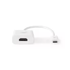 Nedis CCGB64651WT02 USB átalakító adapter 3.2 Gen 1, USB-C (USB C) - HDMI 4K@30Hz, 0,20m