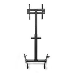   Nedis TVSM5100BK kerekes gurulós LCD TV/Monitor állvány (tartó konzol), 32"-55", szabadon álló, 35kg