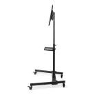 Nedis TVSM5100BK kerekes gurulós LCD TV/Monitor állvány (tartó konzol), 32"-55", szabadon álló, 35kg