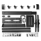 Nedis TVSM5100BK kerekes gurulós LCD TV/Monitor állvány (tartó konzol), 32"-55", szabadon álló, 35kg