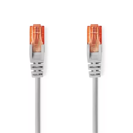Nedis CCGL85230GY10 UTP Cat6 patch kábel, RJ45 aranyozott érintkezők, hossz 1m
