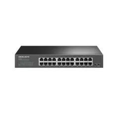   MERCUSYS Switch 24x1000Mbps, Fémházas Asztali/Rackes, MS124GS