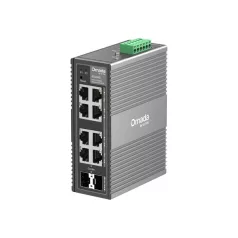   TP-LINK Switch Ipari 6x1000Mbps + 2xGigabit kombó SFP Fémházas, IES208G