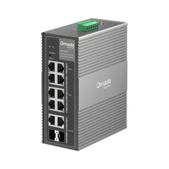   TP-LINK Switch Ipari 6x1000Mbps(POE+) + 2x1000Mbps(POE++) + 2xGigabit kombó SFP Fémházas, IES210GPP