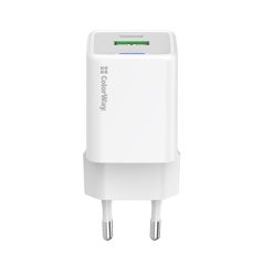   COLORWAY AC töltő GaN Mini CW-CHS053PD-WT 30W PD port PPS USB (Type-C PD + USB QC4.0) fehér