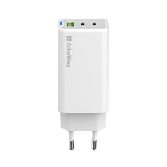   COLORWAY AC töltő GaN Mini CW-CHS058PD-WT 65W PD port PPS USB (USB-2C1A) fehér