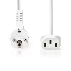   Nedis CEGL10000WT20 táp kábel IEC-320-C13, 3 x 0.75 mm˛ hossz 2m, fehér
