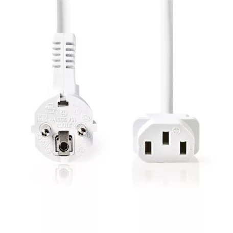 Nedis CEGL10000WT20 táp kábel IEC-320-C13, 3 x 0.75 mm˛ hossz 2m, fehér