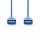 Nedis CCGP61000BU20 USB3.2 USB A dugó - USB-A dugó, 5 Gbps, 2m, (USB3.1, USB3.0, USB2.0)