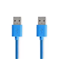   Nedis CCGP61000BU20 USB3.2 USB A dugó - USB-A dugó, 5 Gbps, 2m, (USB3.1, USB3.0, USB2.0)