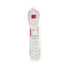 Nedis ESOC650F2WT 6 aljzatos kapcsolós (6-os) elosztó, 5 m, 3680 W, 16 A