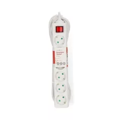   Nedis ESOC650F2WT 6 aljzatos kapcsolós (6-os) elosztó, 5 m, 3680 W, 16 A