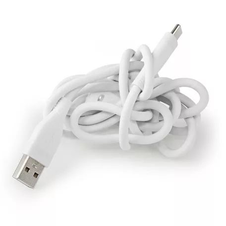 Nedis CCGB60800WT15 flexibilis USB A - USB C (USB-C) kábel, USB2.0, 15W, hossz 1,5m, fehér rugalmas szilikon