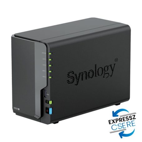 SYNOLOGY NAS 2 fiókos DS225+ Intel Celeron J4125 4x2GHz, 2GB DDR4, 1x2,5GbE, 1x1GbE, 2xUSB3.2Gen1