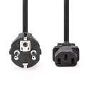 Nedis CEGL10030BK30 táp kábel IEC-320-C13, 3 x 1mm, hossz 3m