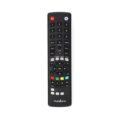 Nedis TVRC2310BK univerzális TV / műholdvevő távirányító, Amazon Prime, Disney+, Netflix, Google Play, Youtube gomb