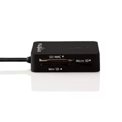   Nedis CRDRU2300BK kártyaolvasó minden az 1-ben, M2/MS/MS-PRO/MS-DUO(PRO)/MICRO-SD(HC)/SD(-HC)/MMC/RS-MMC/MINI<wbr> -SD(-HC)