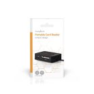Nedis CRDRU2300BK kártyaolvasó minden az 1-ben, M2/MS/MS-PRO/MS-DUO(PRO)/MICRO-SD(HC)/SD(-HC)/MMC/RS-MMC/MINI-SD(-HC)