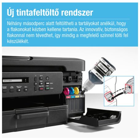 BROTHER Tintasugaras MFP NY/M/S DCP-T730W, színes, 16 lap/perc, WiFi/USB, 6000x1200dpi, ADF, duplex, 128MB