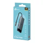 TP-LINK USB Type-C HUB 6 portos 1xHDMI + 1xLAN + 1xPD 100W + 1xUSB-C, 2xUSB, UH6120C