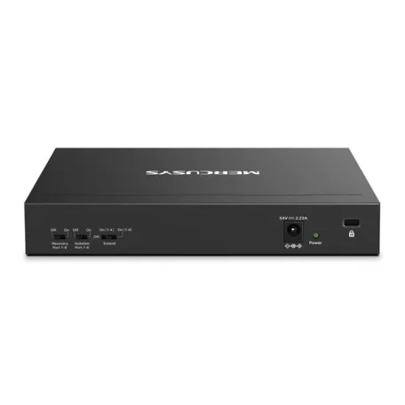 MERCUSYS Switch 8x100Mbps(8xPOE+) + 2xLAN(1000Mbps), Fémházas Asztali/Rackes, MS110CMP