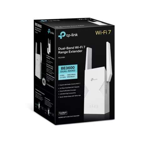 TP-LINK Wireless Range Extender Dual Band BE3600 Wifi 7, RE235BE