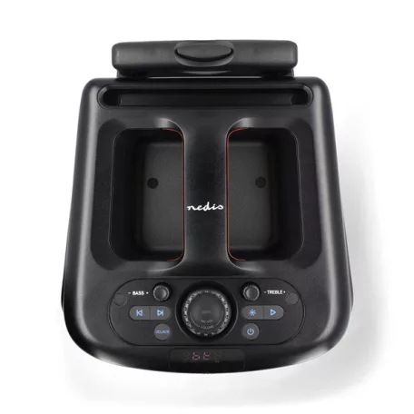 Nedis SPPT2480BK bluetooth hangszóró, hangfal, 2x 5.25" mélynyomó, 2 x 2" magassugárzó, 240W, 5 óra lejátszási idő, akku