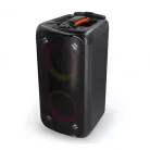 Nedis SPPT2480BK bluetooth hangszóró, hangfal, 2x 5.25" mélynyomó, 2 x 2" magassugárzó, 240W, 5 óra lejátszási idő, akku