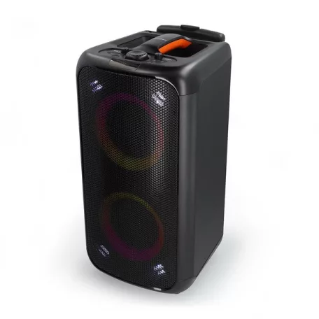 Nedis SPPT2480BK bluetooth hangszóró, hangfal, 2x 5.25" mélynyomó, 2 x 2" magassugárzó, 240W, 5 óra lejátszási idő, akku
