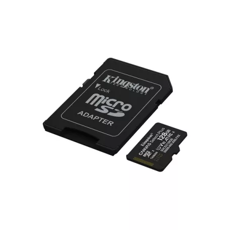 KINGSTON Memóriakártya MicroSDXC 128GB Canvas Select Plus Gen3 150R A1 + Adapter