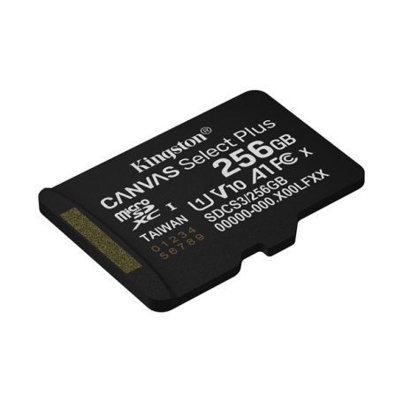 KINGSTON Memóriakártya MicroSDXC 256GB Canvas Select Plus Gen3 150R A1 Adaprer nélkül