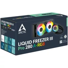   ARCTIC COOLING CPU hűtő Liquid Freezer III Pro 280 A-RGB (vízhűtés), Univerzális, Fekete