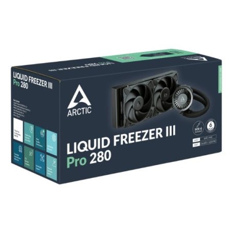 ARCTIC COOLING CPU hűtő Liquid Freezer III Pro 280 (vízhűtés), Univerzális, Fekete