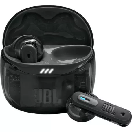 JBL TUNE FLEX 2 GHOST EDITION Bluetooth fülhallgató, tölthető 2 óra, IP45, adaptív zajcsökkentés,  térhatás, fekete