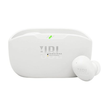 JBL Wave Buds 2 Bluetooth fülhallgató, aktív zajszűrő, mélyhang kiemelés,  IP 54 por és vízálló, 4  mikrofon, fehér