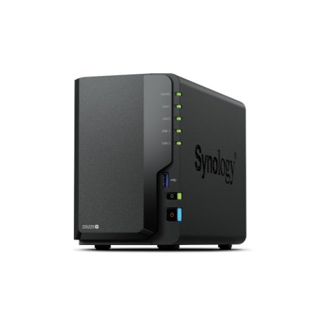 SYNOLOGY NAS 2 fiókos DS225+ 2x2TB Intel Celeron J4125 4x2GHz, 2GB DDR4, 1x2,5GbE, 1x1GbE, 2xUSB3.2Gen1