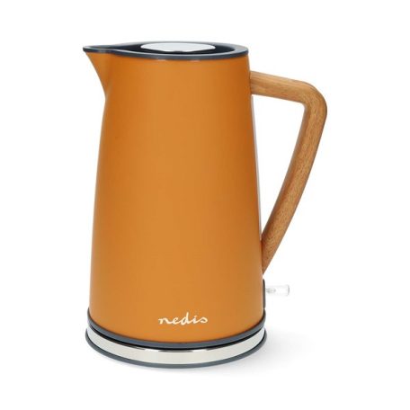 Nedis KAWK510EOR puha tapintású, prémium vízforraló, rejtett fűtőszál, 2200W, Strix® vezérlő,  1.7 l, narancs sárga