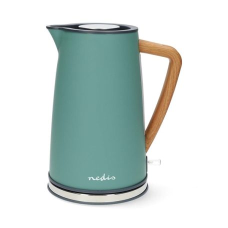 Nedis KAWK510EGN puha tapintású, prémium vízforraló, rejtett fűtőszál, 2200W, Strix® vezérlő,  1.7 l, zöld