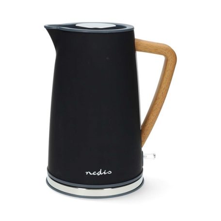 Nedis KAWK510EBK puha tapintású, prémium vízforraló, rejtett fűtőszál, 2200W, Strix® vezérlő,  1.7 l, fekete