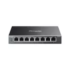 TP-LINK Switch 8x1000Mbps(8xPOE+) Fémházas Easy Smart (Omada), ES208GP
