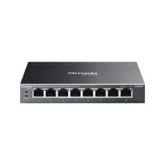   TP-LINK Switch 8x1000Mbps(8xPOE+) Fémházas Easy Smart (Omada), ES208GP