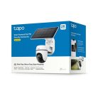 TP-LINK Wireless Kamera Cloud beltéri/kültéri + Okos Solar Panel IP65, TAPO C610 KIT